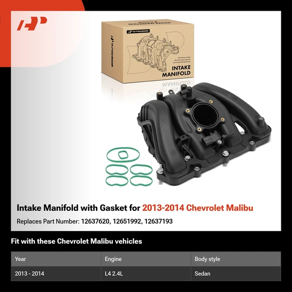 Intake Manifold with Gasket for 2013-2014 Chevrolet Malibu