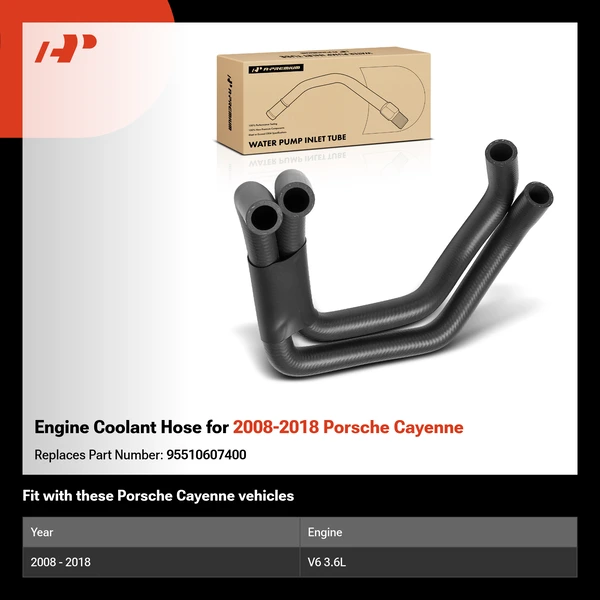 Engine Coolant Hose for 2008-2018 Porsche Cayenne
