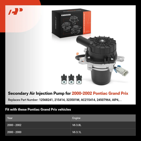 Secondary Air Injection Pump for 2000-2002 Pontiac Grand Prix