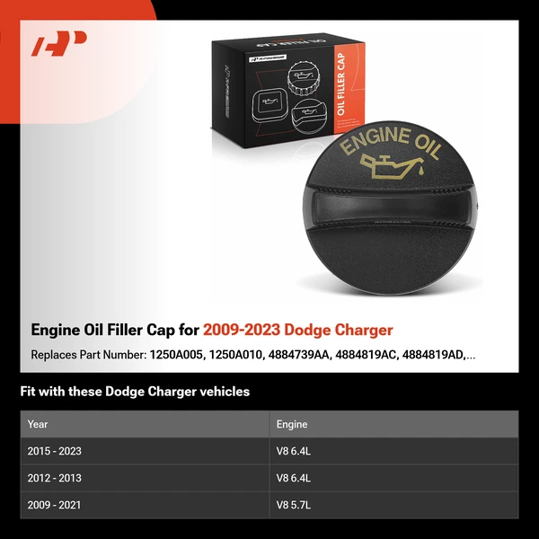 Engine Oil Filler Cap for 2009-2023 Dodge Charger