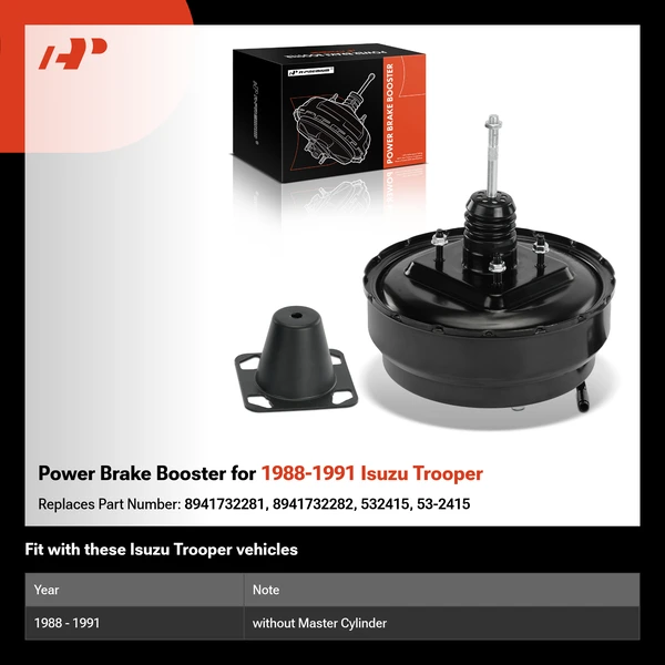 Power Brake Booster for 1988-1991 Isuzu Trooper