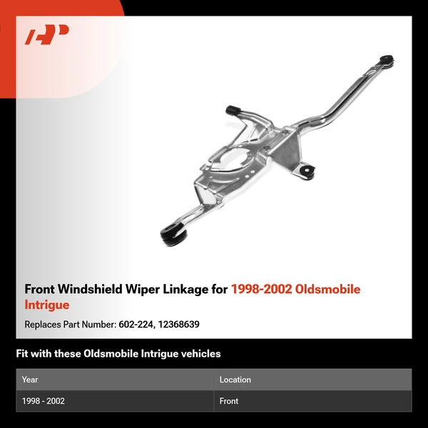 Front Windshield Wiper Linkage for 1998-2002 Oldsmobile Intrigue