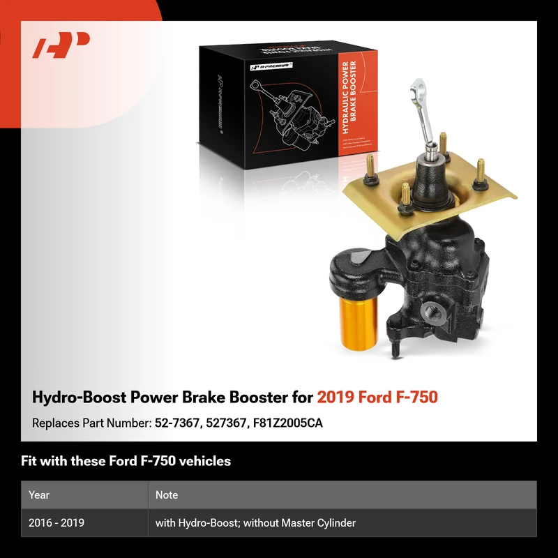 Hydro-Boost Power Brake Booster for 2019 Ford F-750