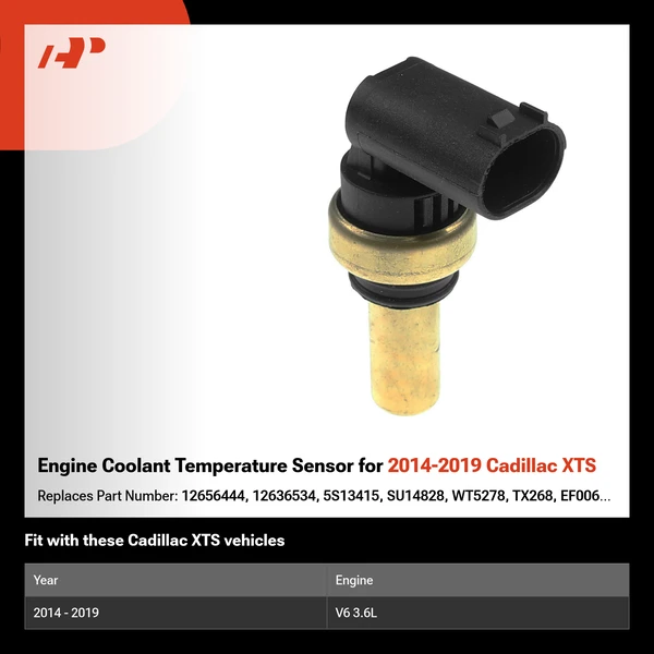 Engine Coolant Temperature Sensor for 2014-2019 Cadillac XTS