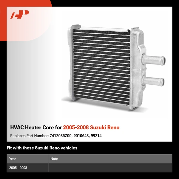 HVAC Heater Core for 2005-2008 Suzuki Reno