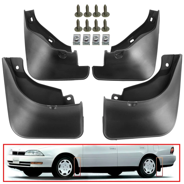 Mud Flaps Splash Guards for Toyota Camry 1992-1996 Sedan