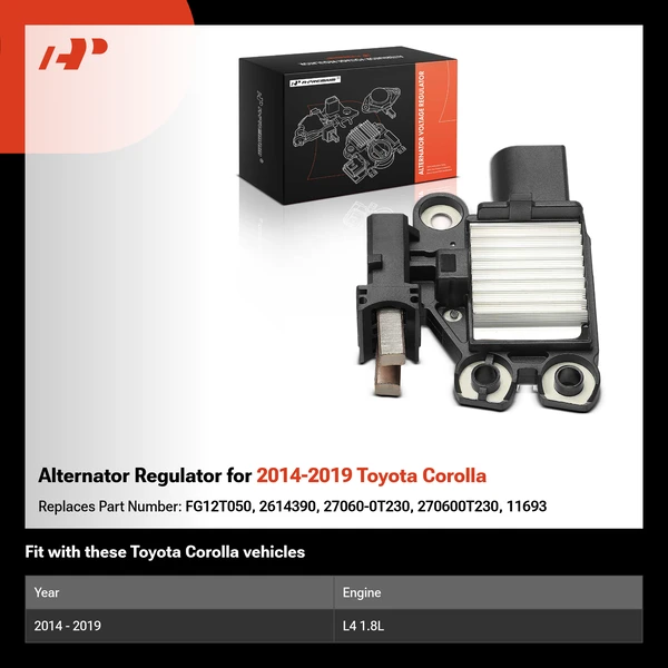 Alternator Regulator for 2014-2019 Toyota Corolla