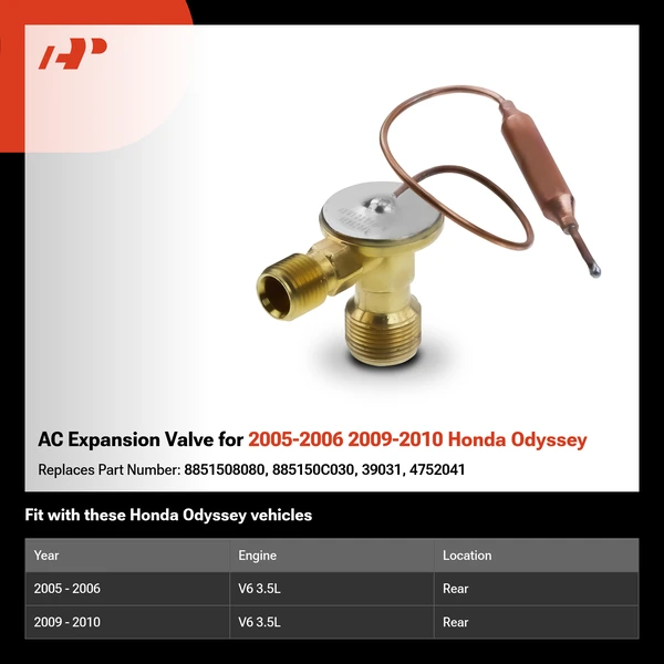 AC Expansion Valve for 2005-2006 2009-2010 Honda Odyssey