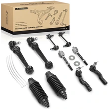 10 Pcs Front Control Arm Sway Bar Link Tie Rod Kit