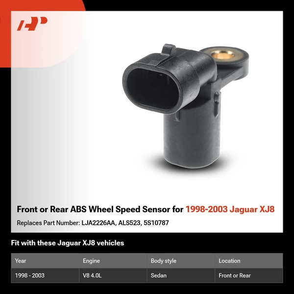 Front or Rear ABS Wheel Speed Sensor for 1998-2003 Jaguar XJ8