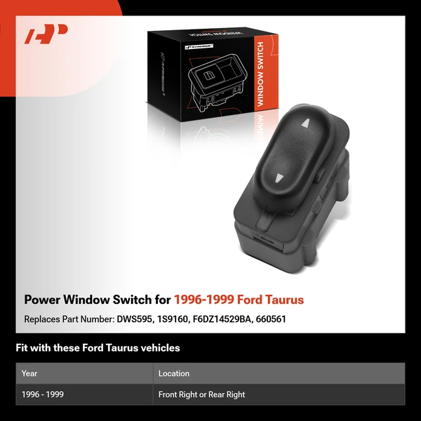 Power Window Switch for 1996-1999 Ford Taurus