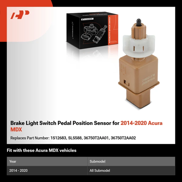 Brake Light Switch Pedal Position Sensor for 2014-2020 Acura MDX