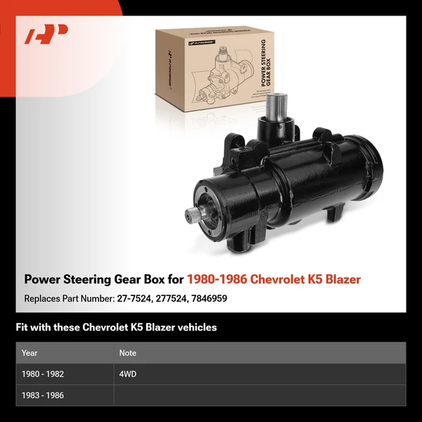 Power Steering Gear Box for 1980-1986 Chevrolet K5 Blazer