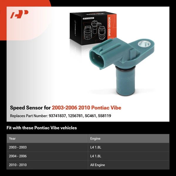 Speed Sensor for 2003-2006 2010 Pontiac Vibe