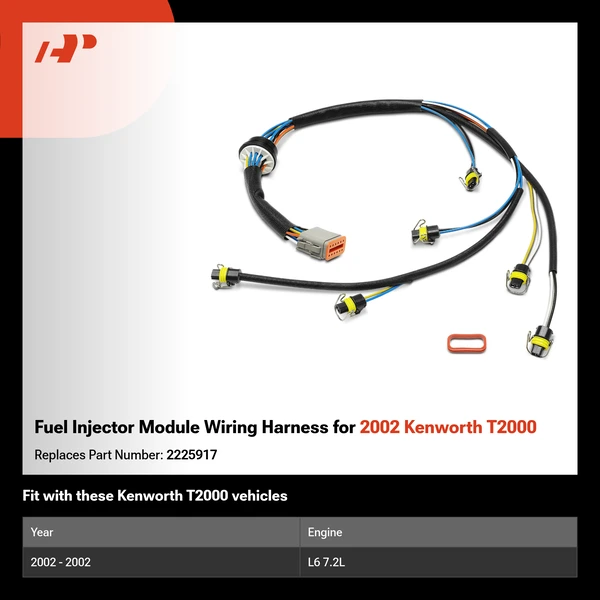 Fuel Injector Module Wiring Harness for 2002 Kenworth T2000