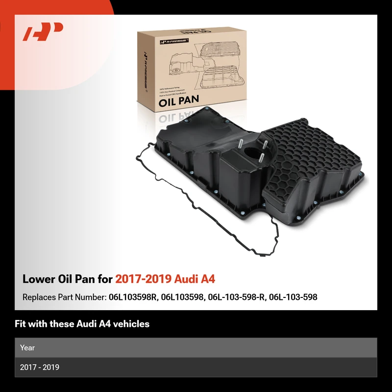 Lower Oil Pan for 2017-2019 Audi A4
