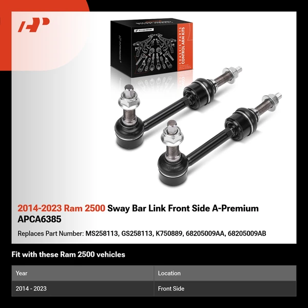 2014-2023 Ram 2500 Sway Bar Link Front Side A-Premium APCA6385