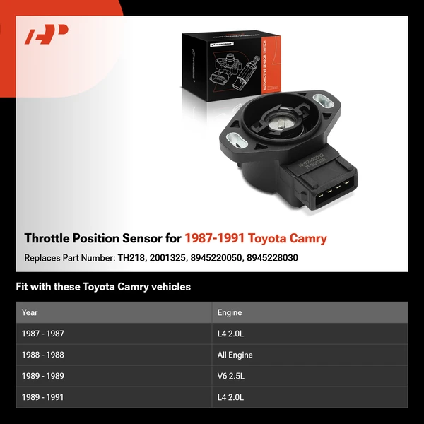 Throttle Position Sensor for 1987-1991 Toyota Camry