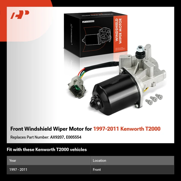 Front Windshield Wiper Motor for 1997-2011 Kenworth T2000