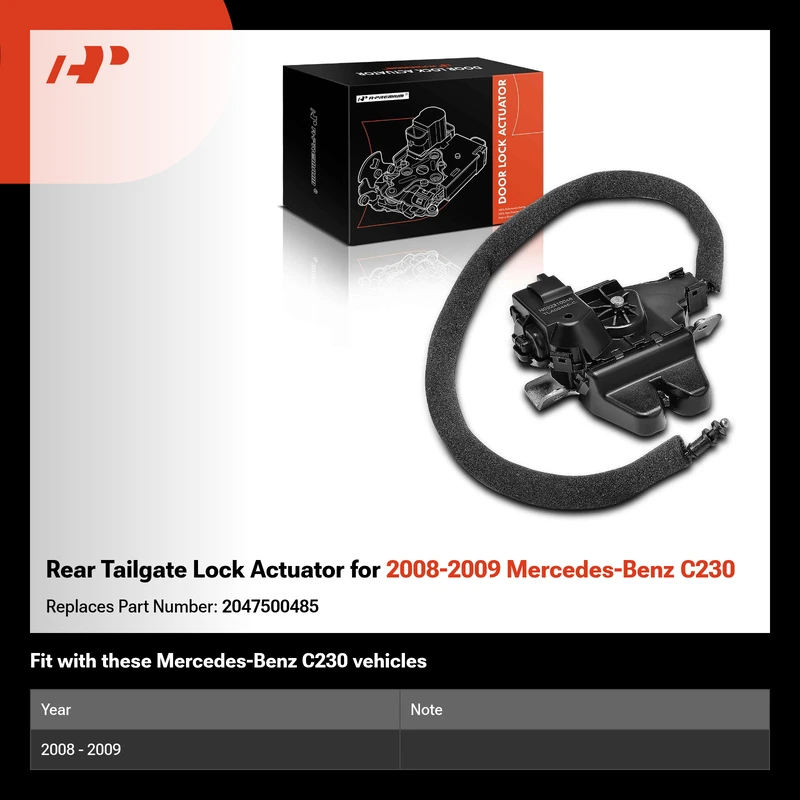 Rear Tailgate Lock Actuator for 2008-2009 Mercedes-Benz C230