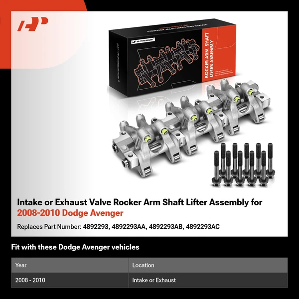 Intake or Exhaust Valve Rocker Arm Shaft Lifter Assembly for 2008-2010 Dodge Avenger