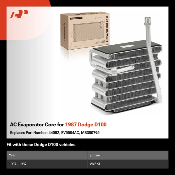 AC Evaporator Core for 1987 Dodge D100