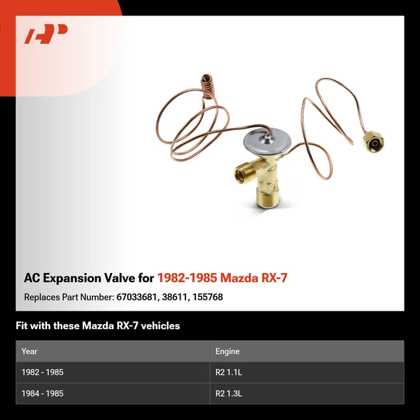 AC Expansion Valve for 1982-1985 Mazda RX-7