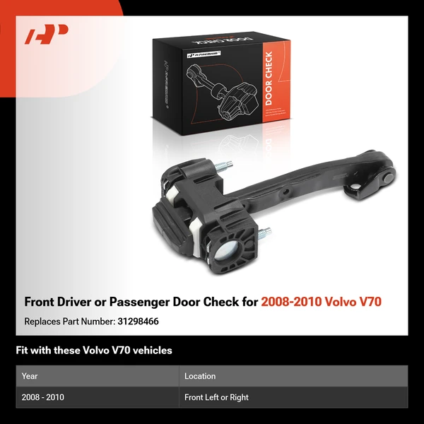 Front Driver or Passenger Door Check for 2008-2010 Volvo V70