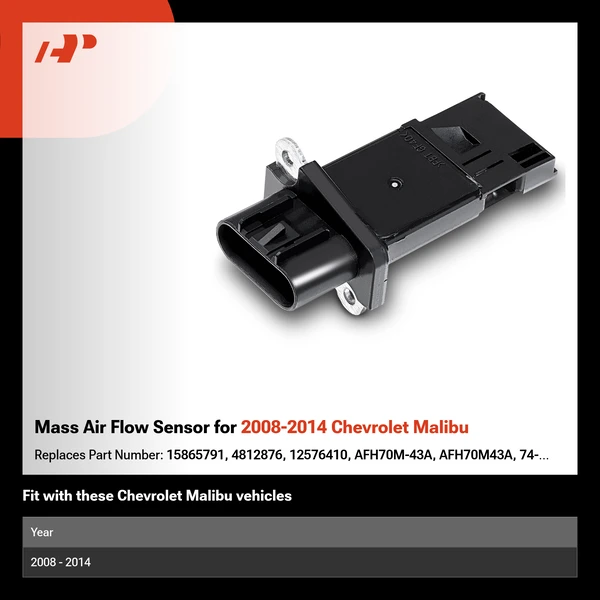 Mass Air Flow Sensor for 2008-2014 Chevrolet Malibu