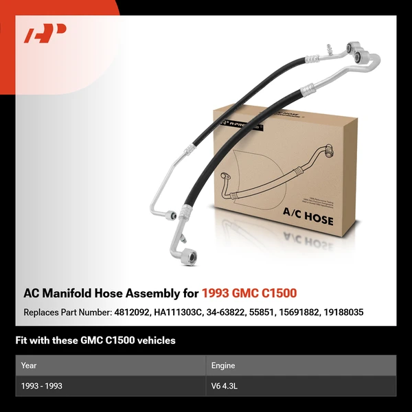 AC Manifold Hose Assembly for 1993 GMC C1500