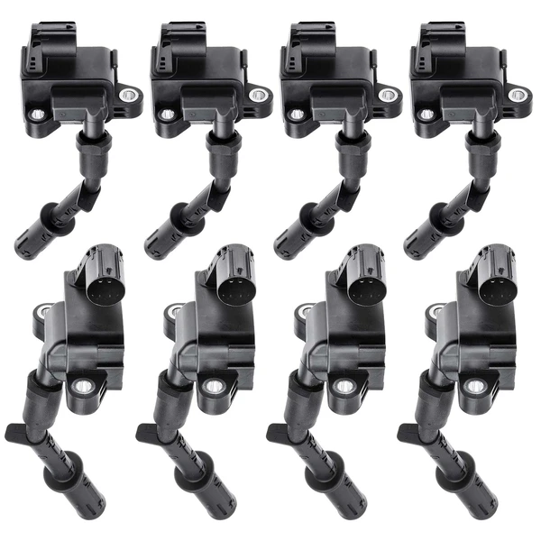 A Set of 8-Pc Ignition Coil 4-Blade Terminal Round A-Premium APIC0455