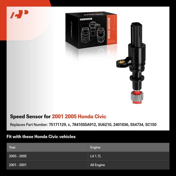 Speed Sensor for 2001 2005 Honda Civic