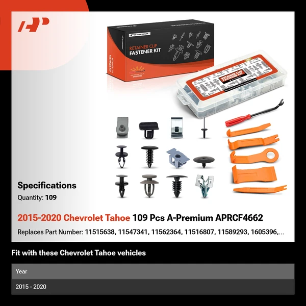 2015-2020 Chevrolet Tahoe 109 Pcs A-Premium APRCF4662