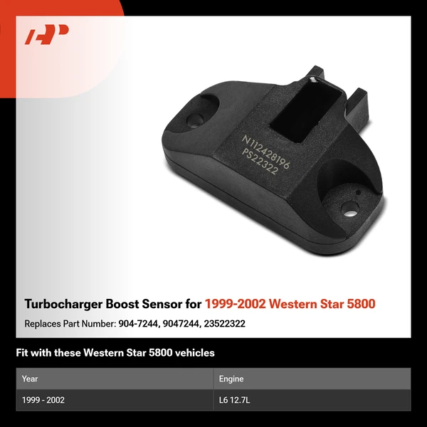 Turbocharger Boost Sensor for 1999-2002 Western Star 5800