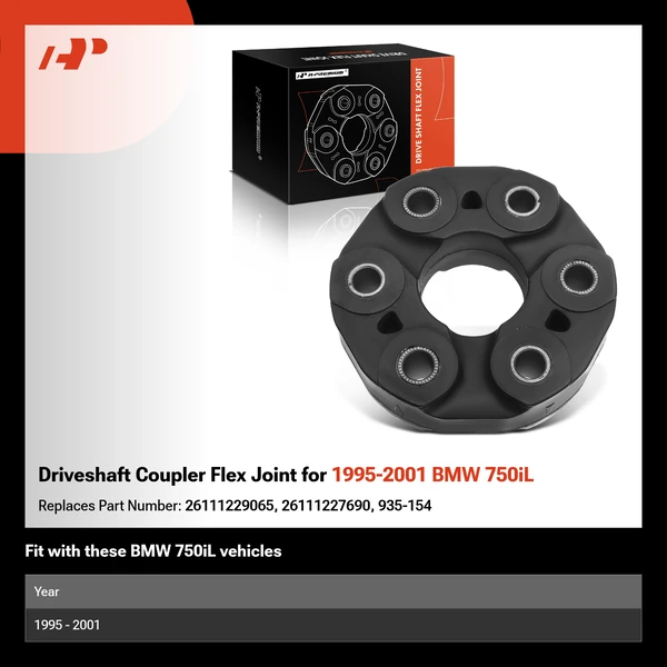 Driveshaft Coupler Flex Joint for 1995-2001 BMW 750iL