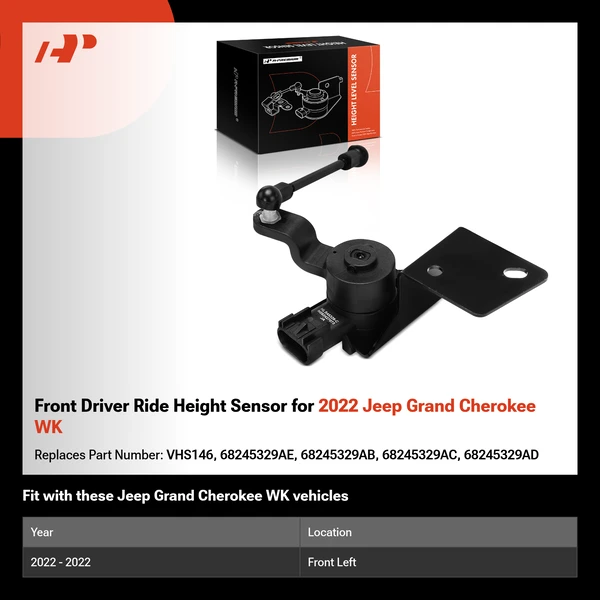 Front Driver Ride Height Sensor for 2022 Jeep Grand Cherokee WK