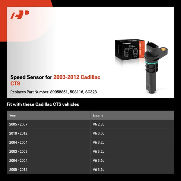 Speed Sensor for 2003-2012 Cadillac CTS