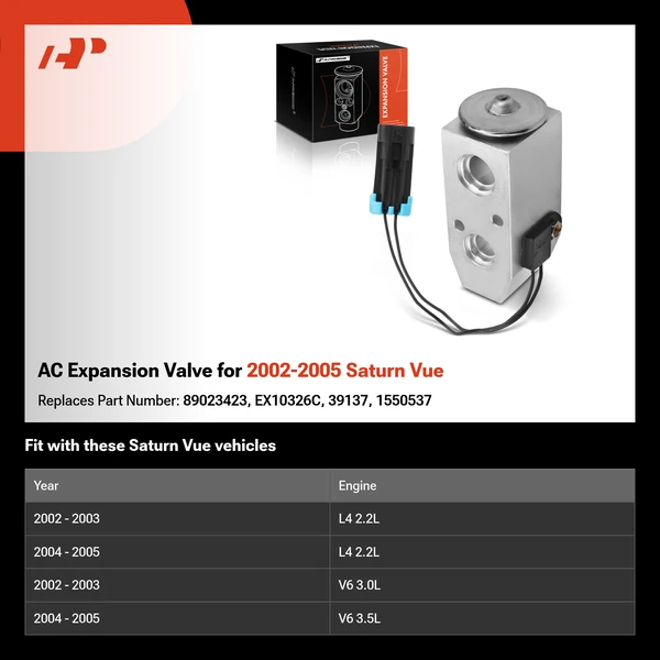 AC Expansion Valve for 2002-2005 Saturn Vue