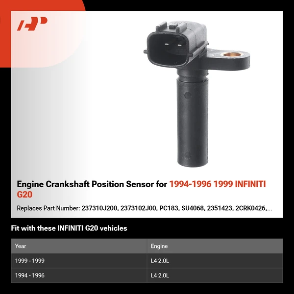 Engine Crankshaft Position Sensor for 1994-1996 1999 INFINITI G20