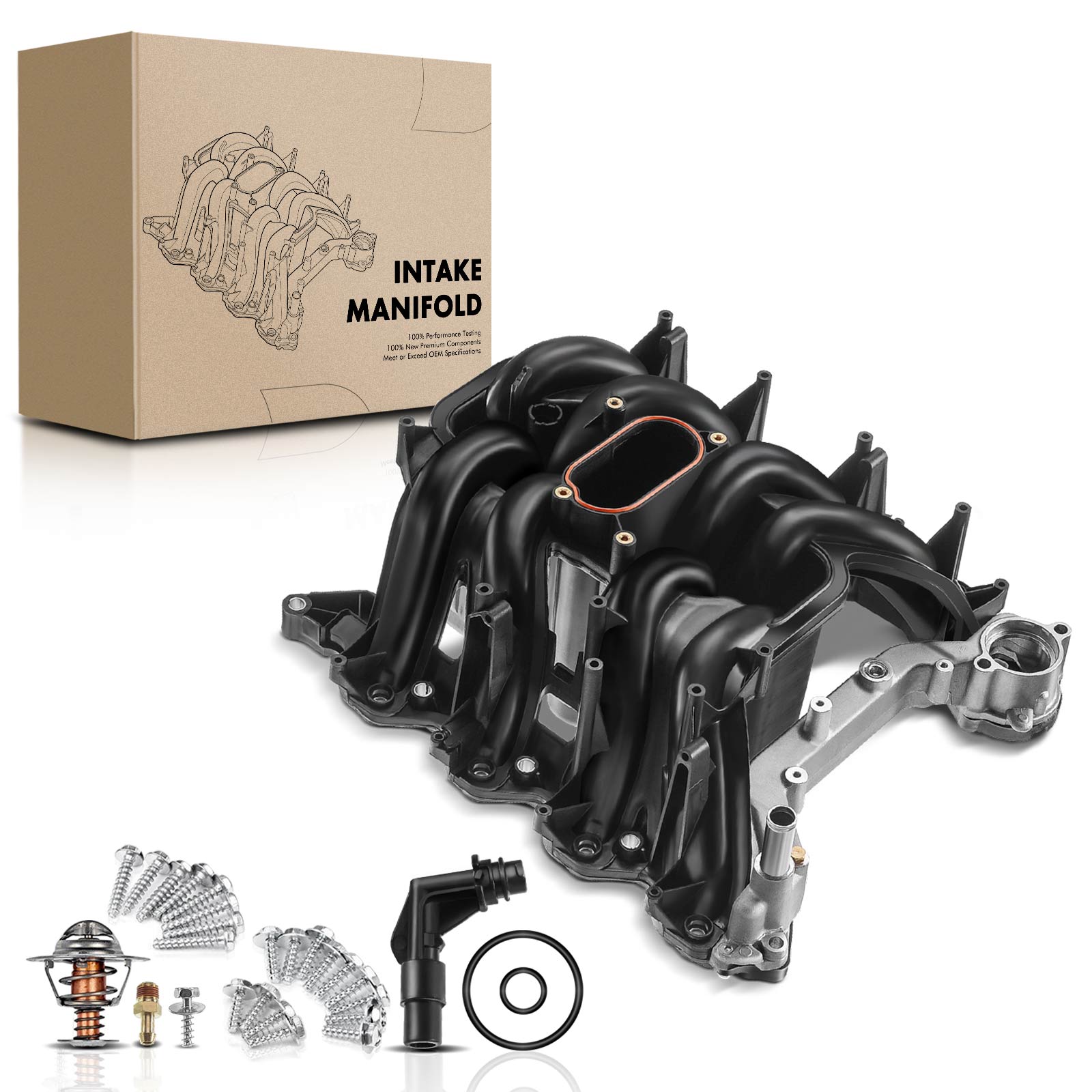 The A-premium Upper Intake Manifold with Gaskets For Ford F-150 2000-2003 F-250 5.4L V8 Image 