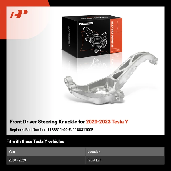 Front Driver Steering Knuckle for 2020-2023 Tesla Y