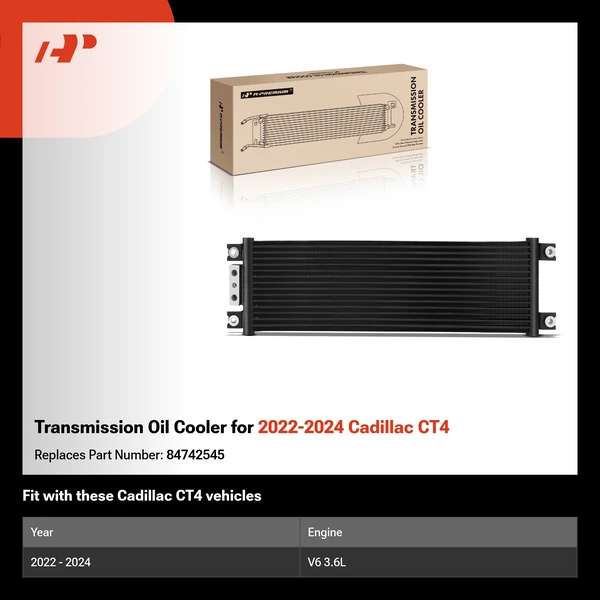 Transmission Oil Cooler for 2022-2024 Cadillac CT4