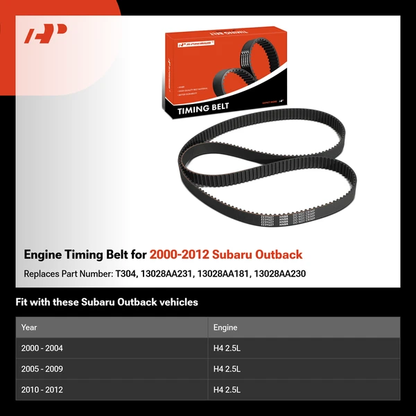 Engine Timing Belt for 2000-2012 Subaru Outback