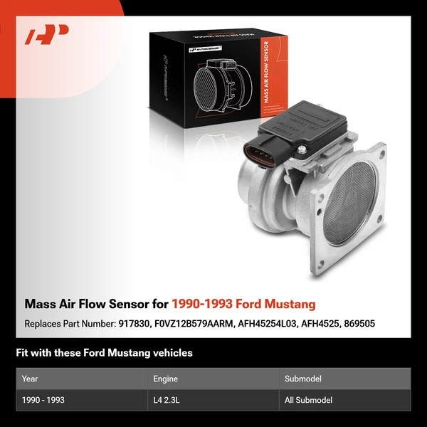 Mass Air Flow Sensor for 1990-1993 Ford Mustang
