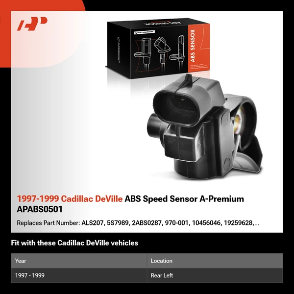 1997-1999 Cadillac DeVille ABS Speed Sensor A-Premium APABS0501
