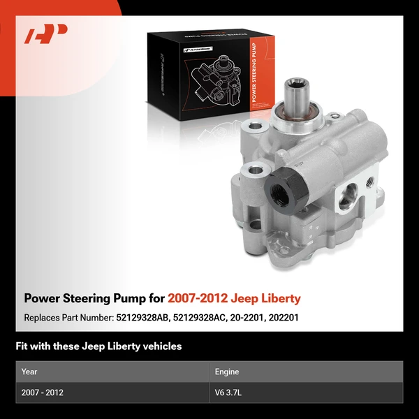 Power Steering Pump for 2007-2012 Jeep Liberty