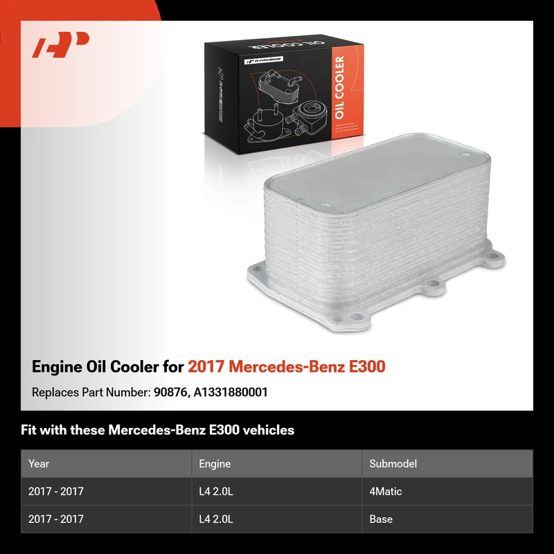 Engine Oil Cooler for 2017 Mercedes-Benz E300
