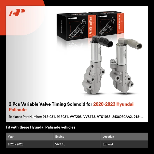 2 Pcs Variable Valve Timing Solenoid for 2020-2023 Hyundai Palisade