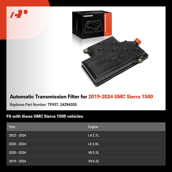 Automatic Transmission Filter for 2019-2024 GMC Sierra 1500