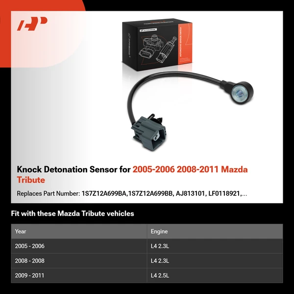Knock Detonation Sensor for 2005-2006 2008-2011 Mazda Tribute